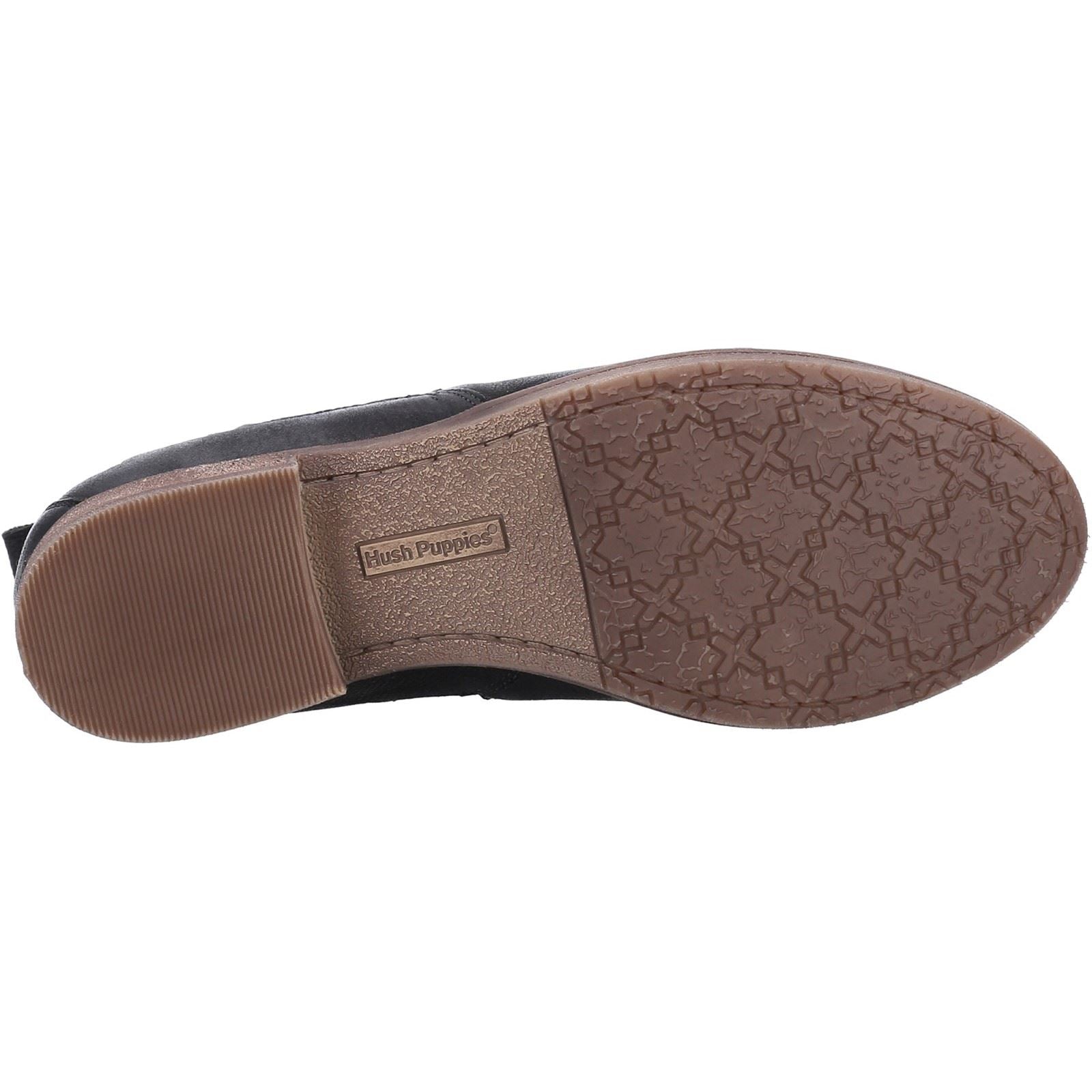 Hush Puppies Edith Damenlederstiefel In Schwarz