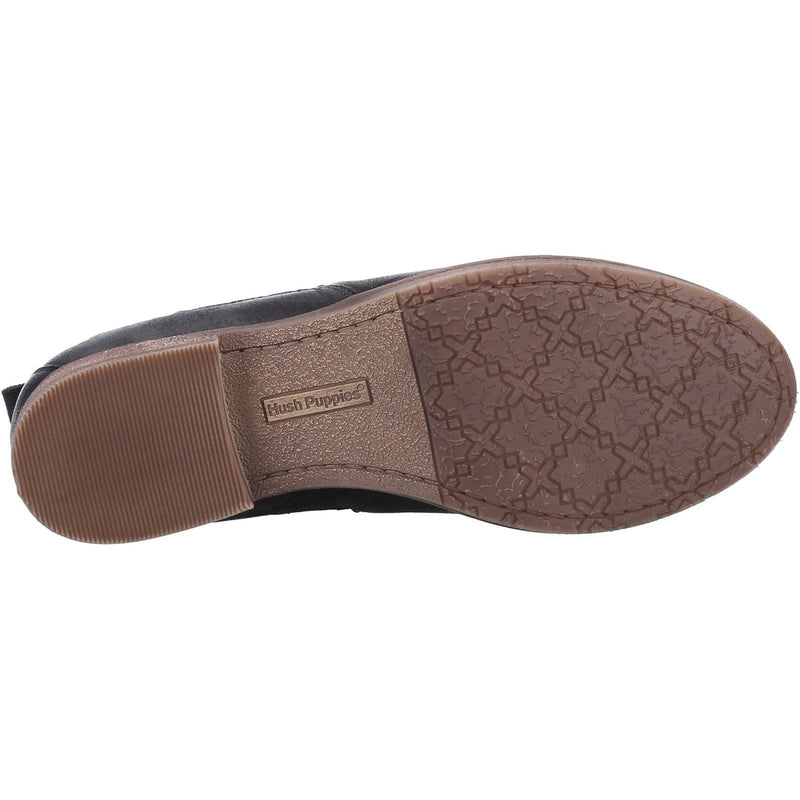 Hush Puppies Edith Damenlederstiefel In Schwarz