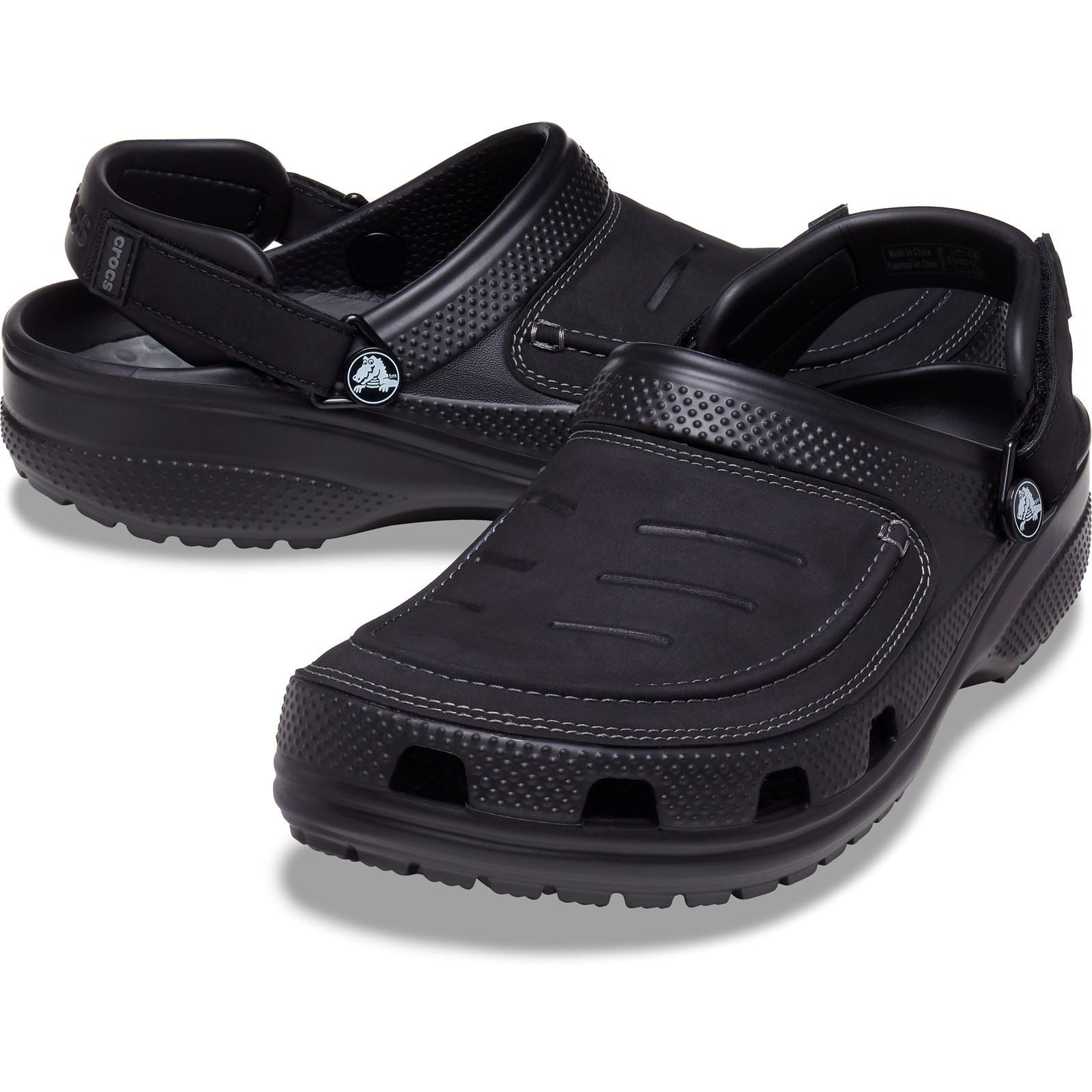 Crocs Yukon Vista II Herren Clogs Aus Synthetik In Schwarz/Schiefergrau