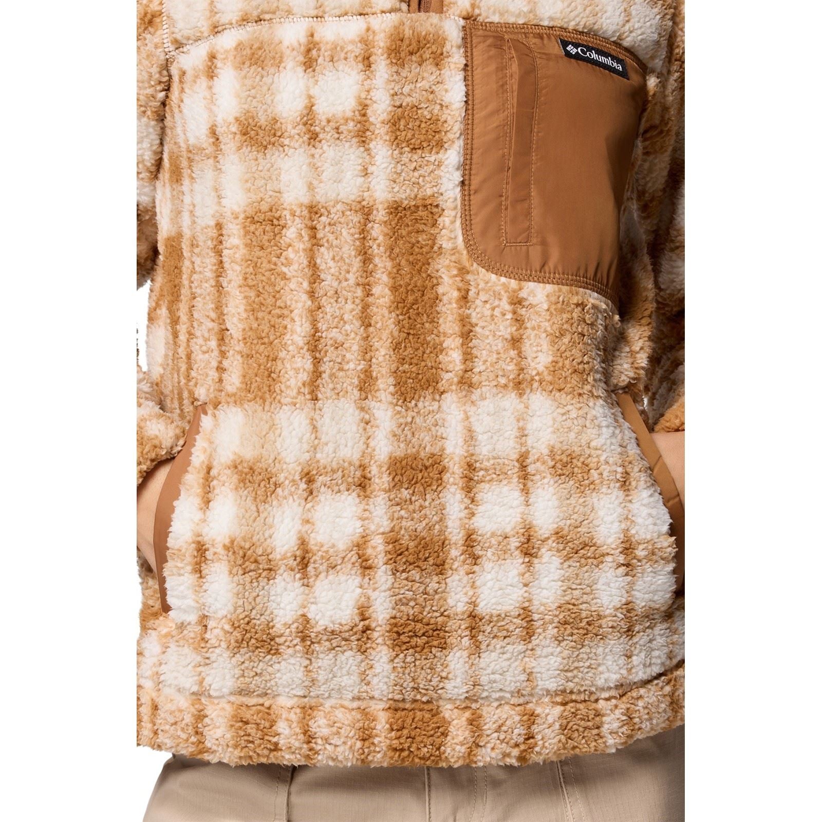 Columbia West Bend 1/4 Zip II Polyester Damen Brauner Pullover