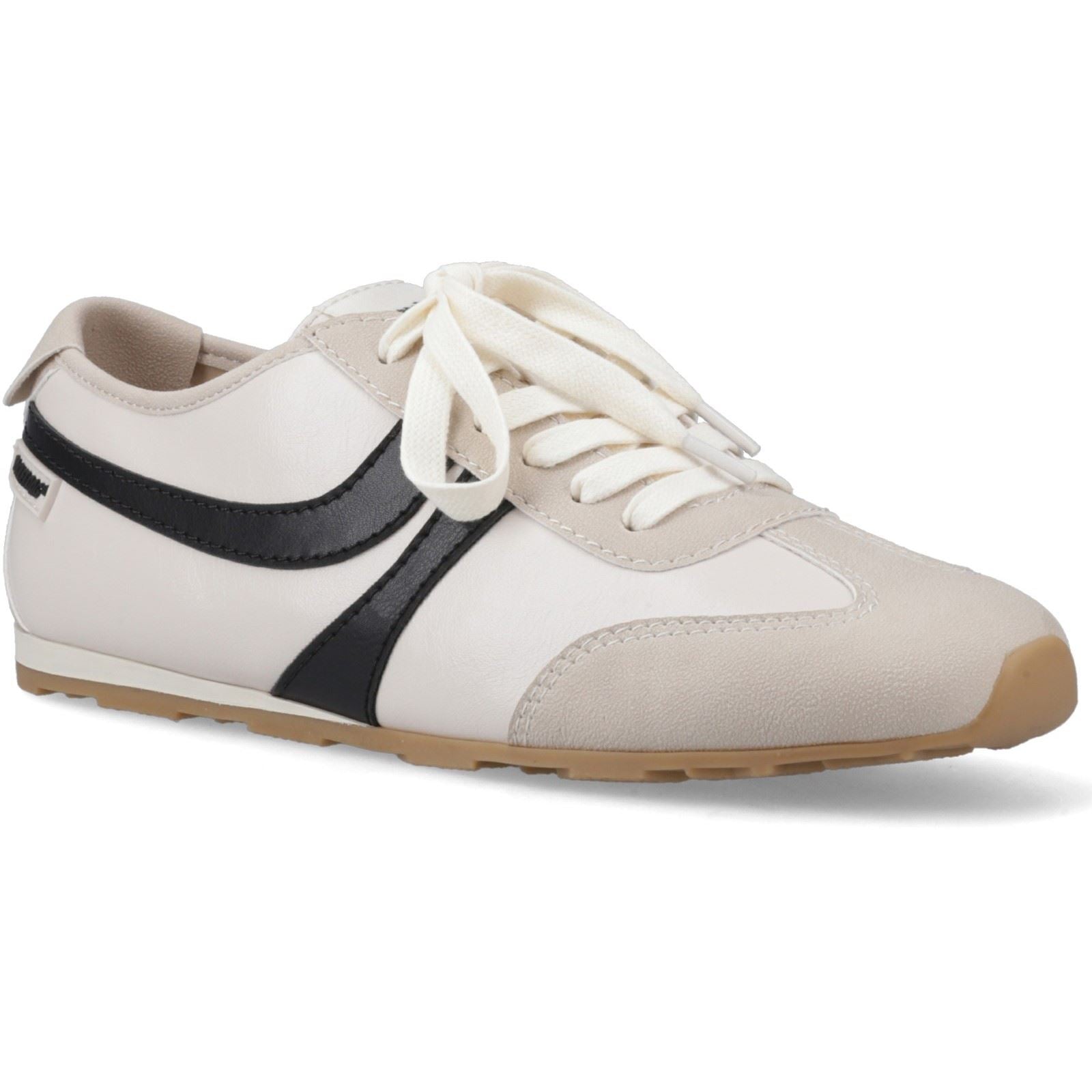 Rocket Dog Destin PU Combo Polyurethan Damen Sneaker Gebrochen Weiß/Schwarz