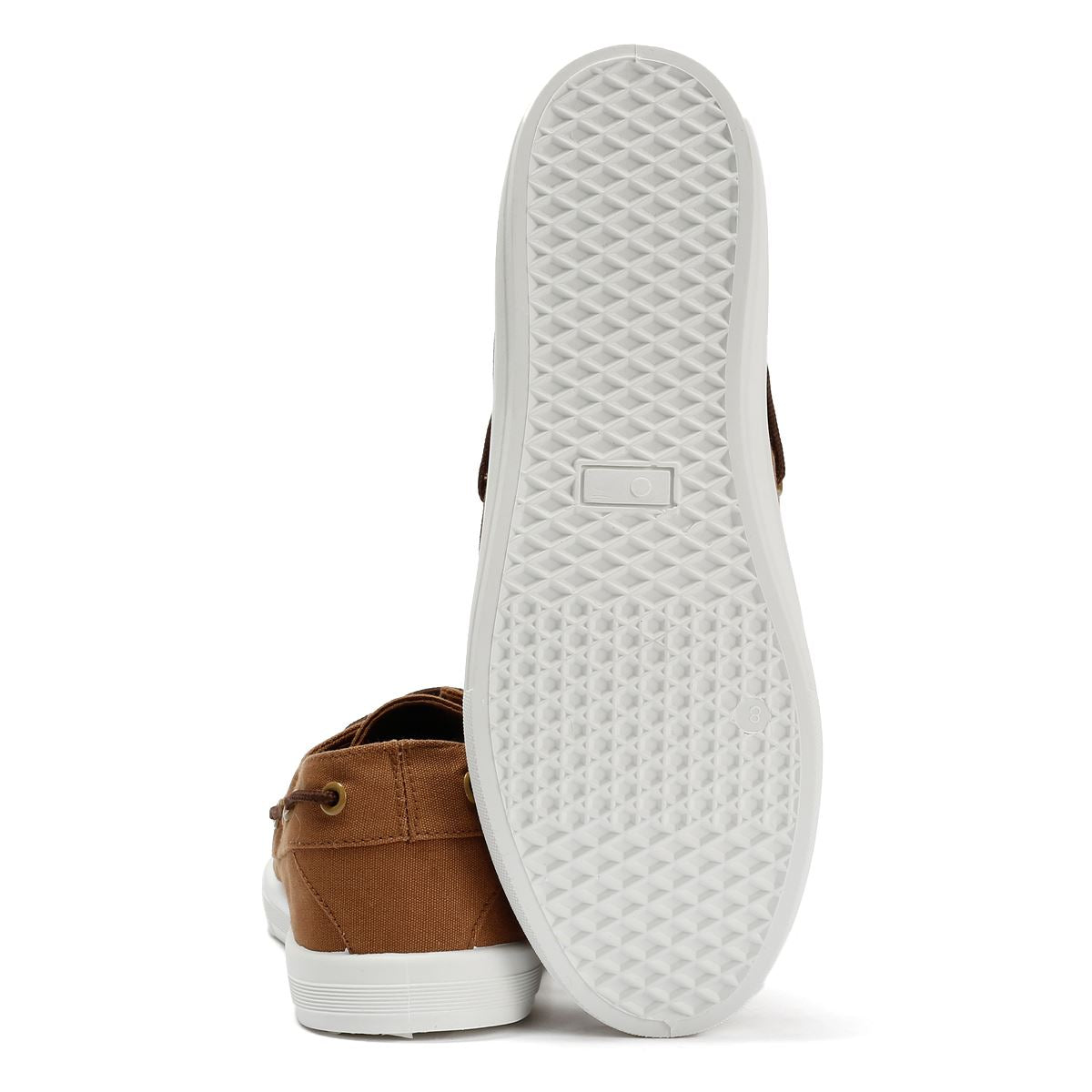 Penguin Sailor Canvas Herren Braune Schnürschuhe