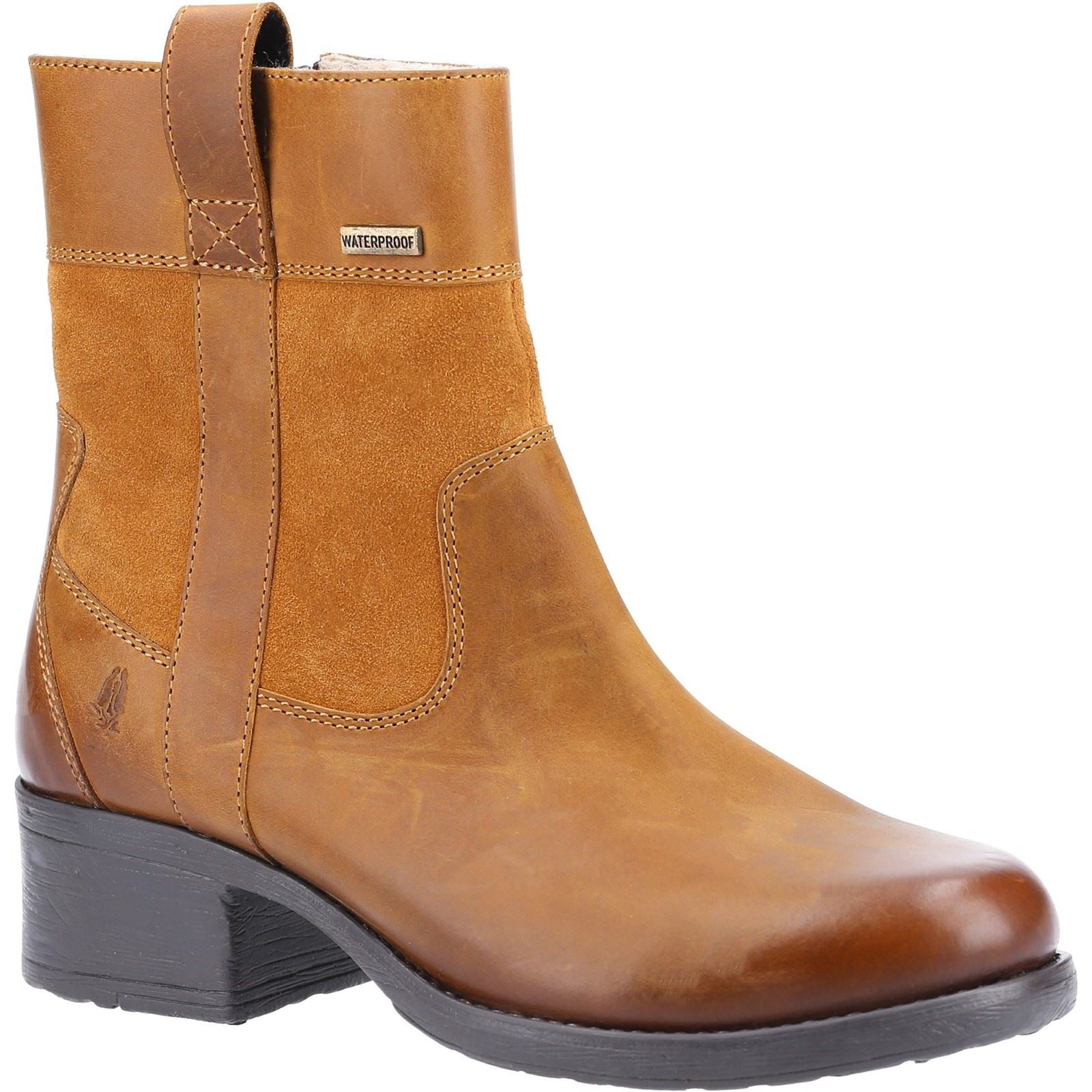 Hush Puppies Saskia Wildleder Damen Stiefeletten In Tan