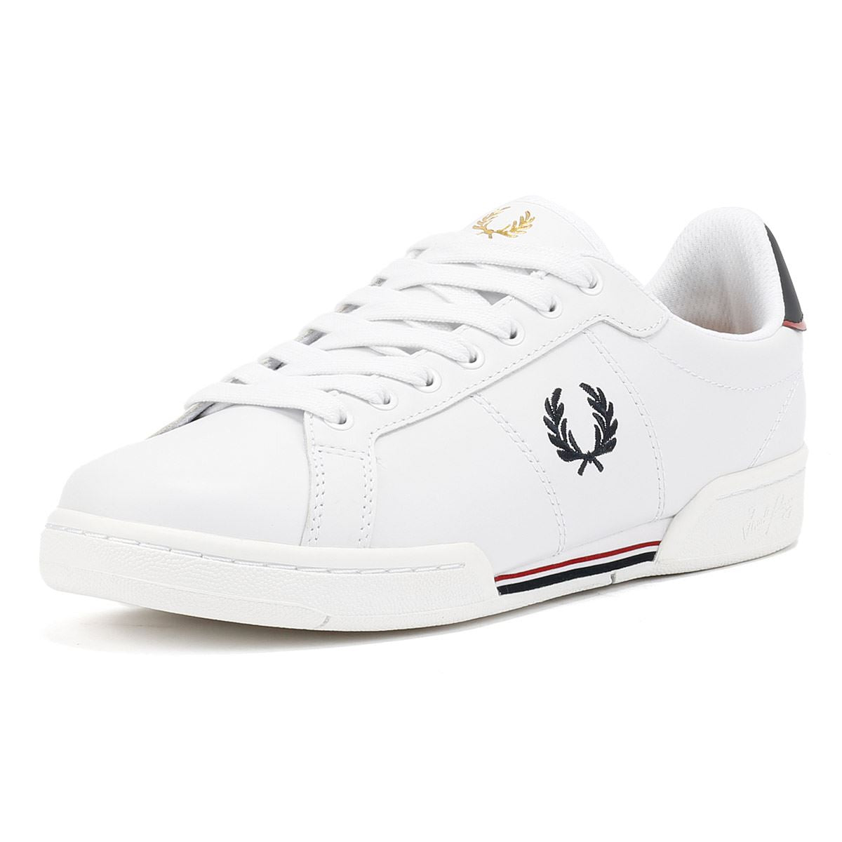 Fred Perry Split Cup Leder Herren Weiße Sneakers