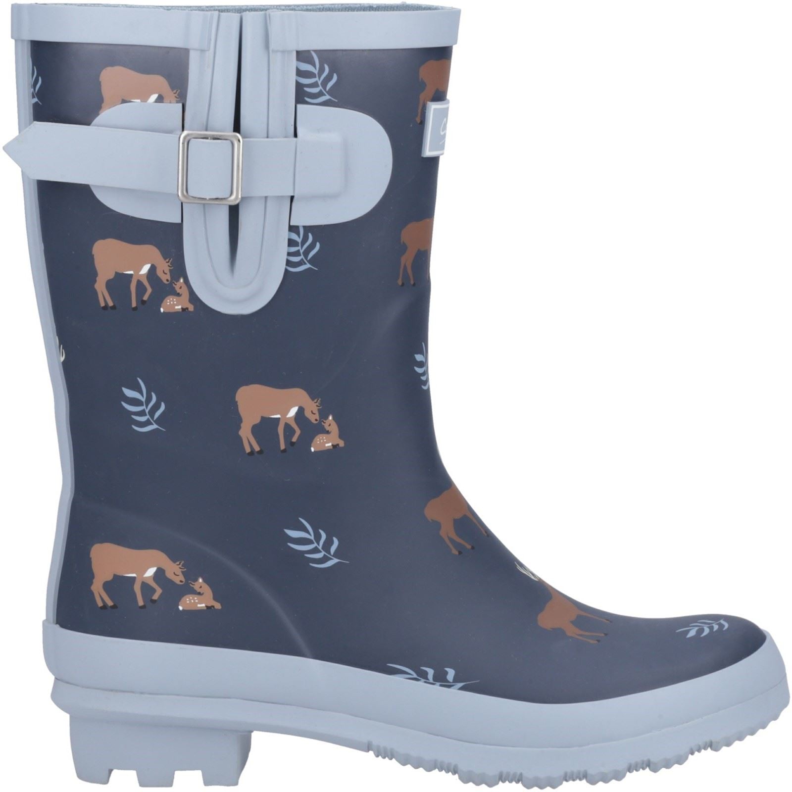 Cotswold Woodland Mid Gummistiefel Für Damen Aus Hirschleder