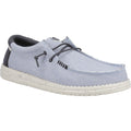 HEYDUDE Wally Coastline Stoff Herren Bootsschuhe In Steingrau