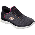 Skechers Summits Dazzling Haze Textile Damen-Sneaker In Schwarz/Mehrfarbig