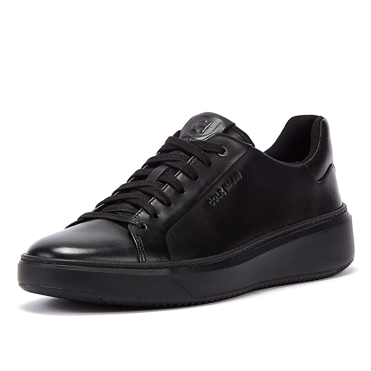 Cole Haan Grandprø Topspin Leder Herren Schwarze Sneakers