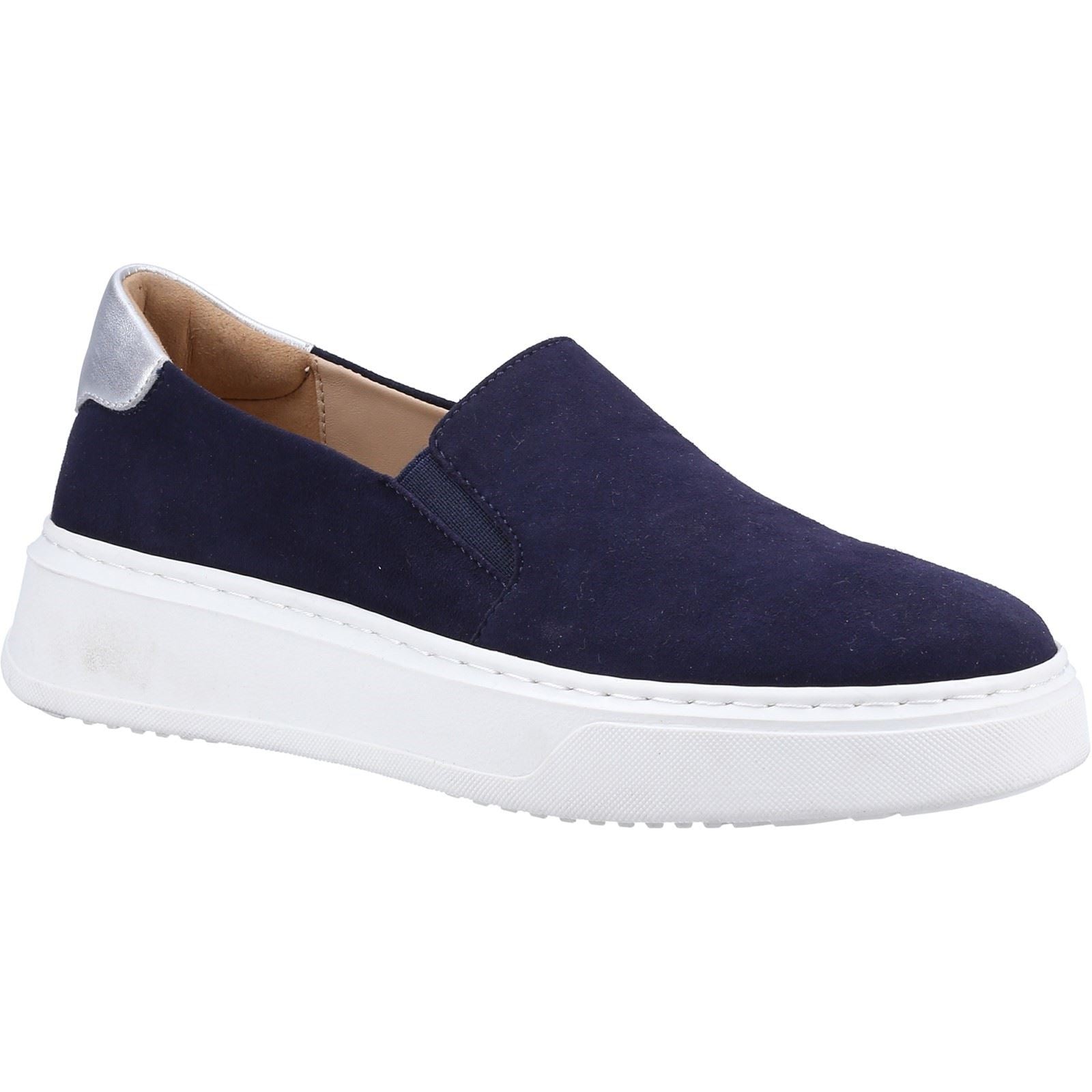 Hush Puppies Corinne Leder Damen Sneaker In Marineblau
