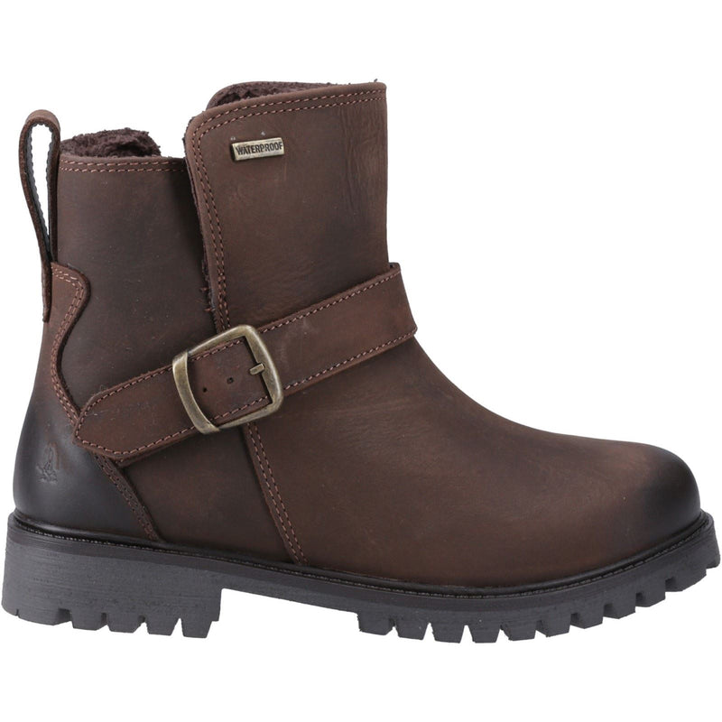 Hush Puppies Wakely Damenstiefel aus braunem Leder