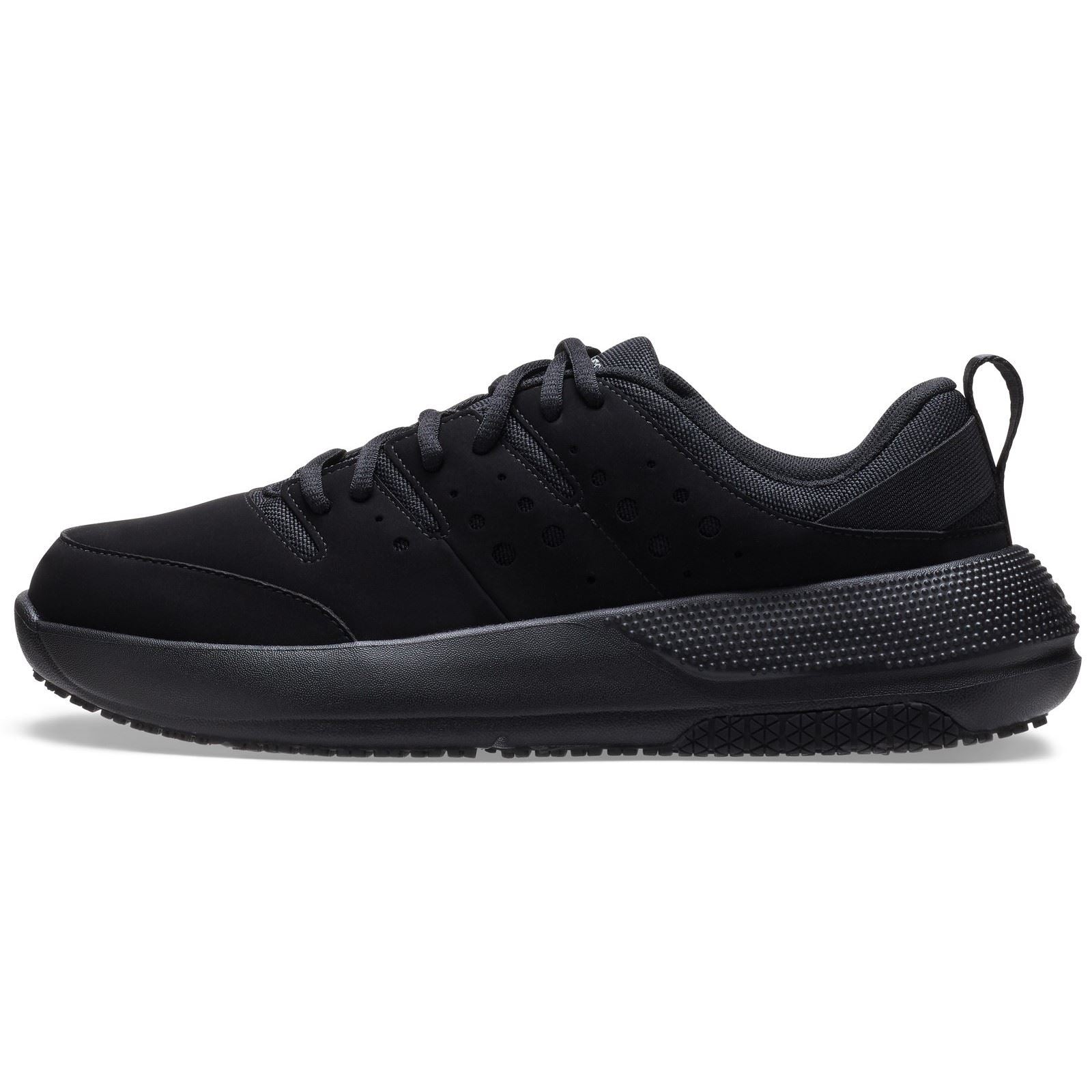 Crocs On the Clock Herren Sneaker In Triple Black Aus Polyurethan