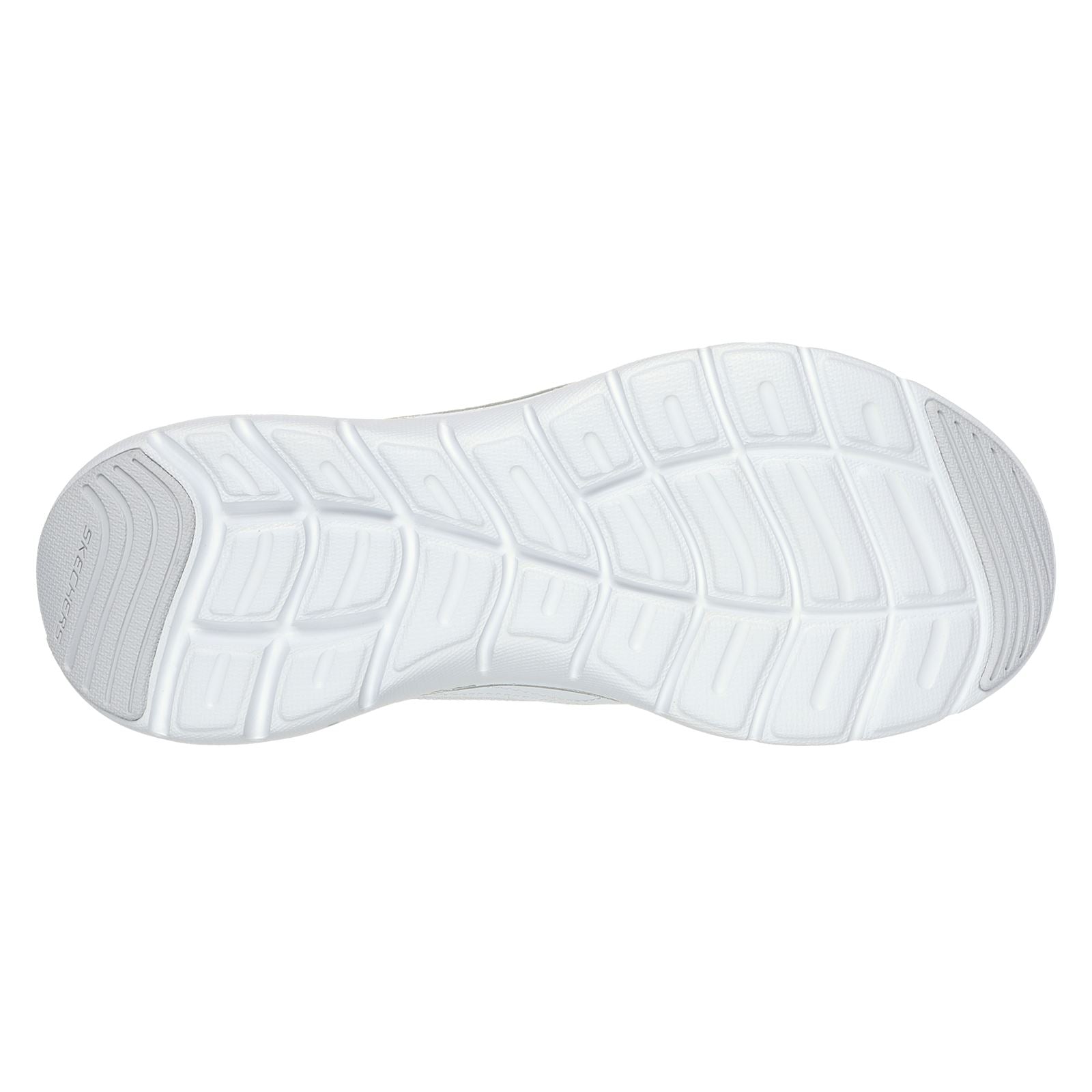 Skechers Flex Appeal 5.0 Fresh Touch Leder Damen Sneaker In Weiß/Silber