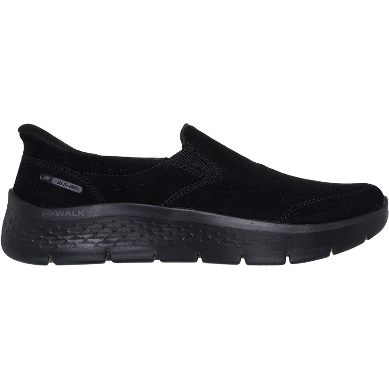 Skechers Go Walk Flex Suede Damenschwarze Turnschuhe