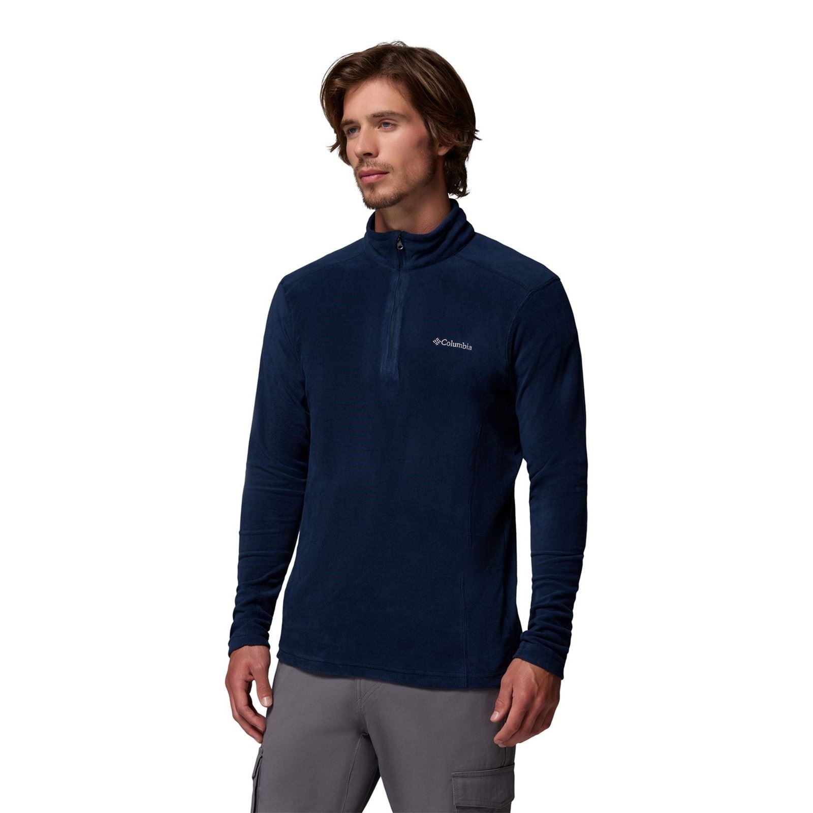 Columbia Klamath Range II Half Zip Herren Blaue Fleecejacke