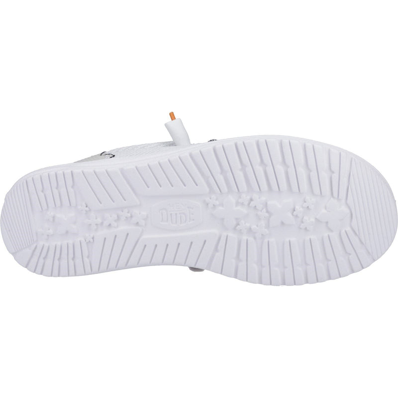 HEYDUDE Wally Funk Open Mesh Herren Weiße Bootsschuhe