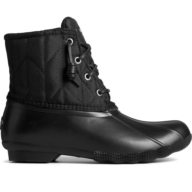 Sperry Saltwater SeaCycled RPET Synthetik Schwarze Farbe Gummistiefel