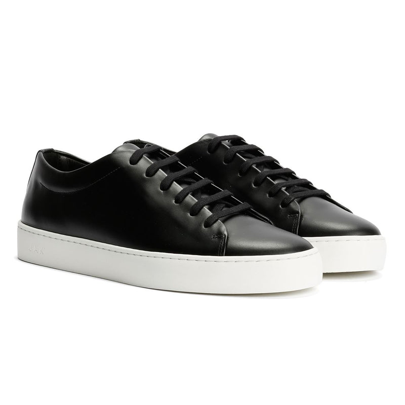JAK Royal Leder Herren Schwarze Sneakers