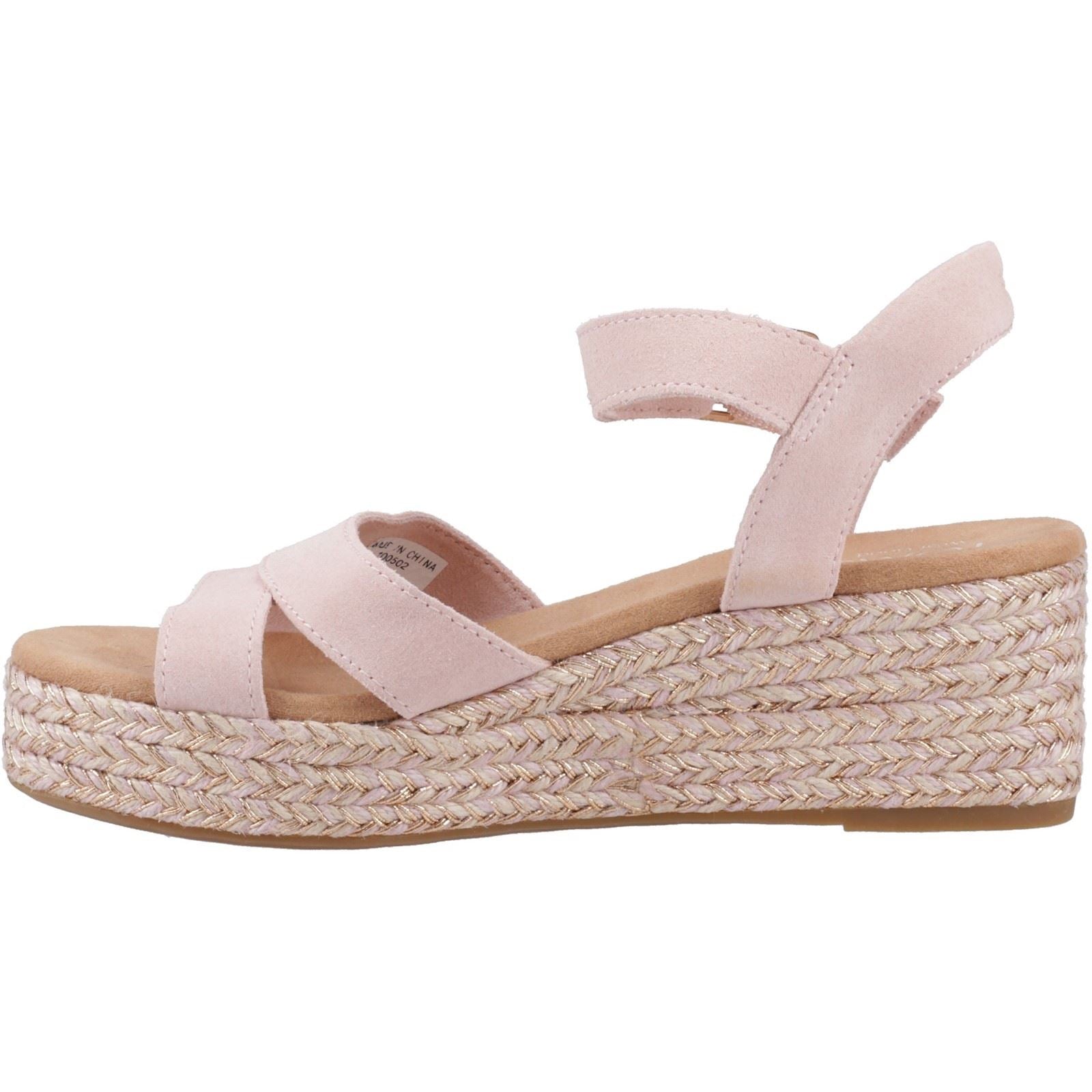 TOMS Audrey Damen Sandalen Aus Hellem Rosé-Leder