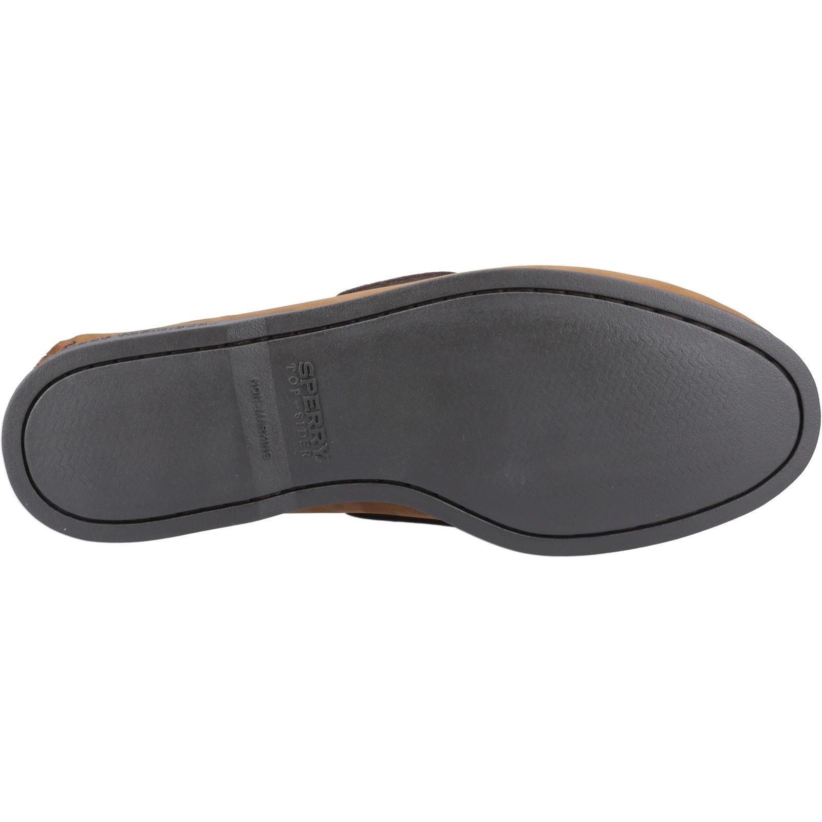 Sperry Authentic 2 Eye Herren Bootsschuhe Aus Braunem Leder Kombimaterial