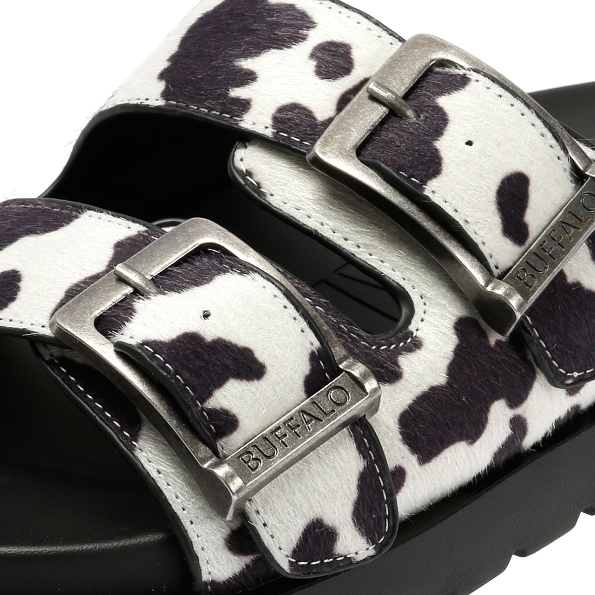 Buffalo Raya Ari Damen Schwarze Sandalen