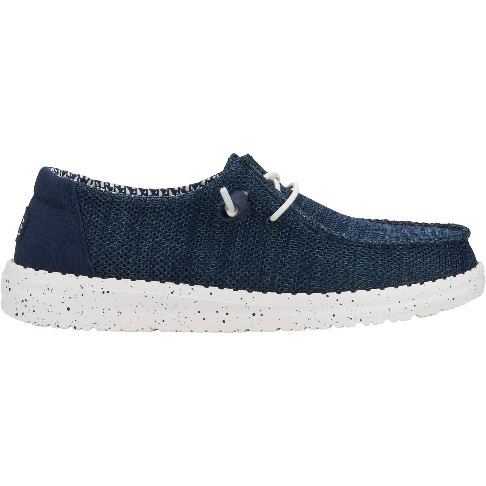 HEYDUDE Wendy Stretch Mesh Polyester Damen Navy Slipper