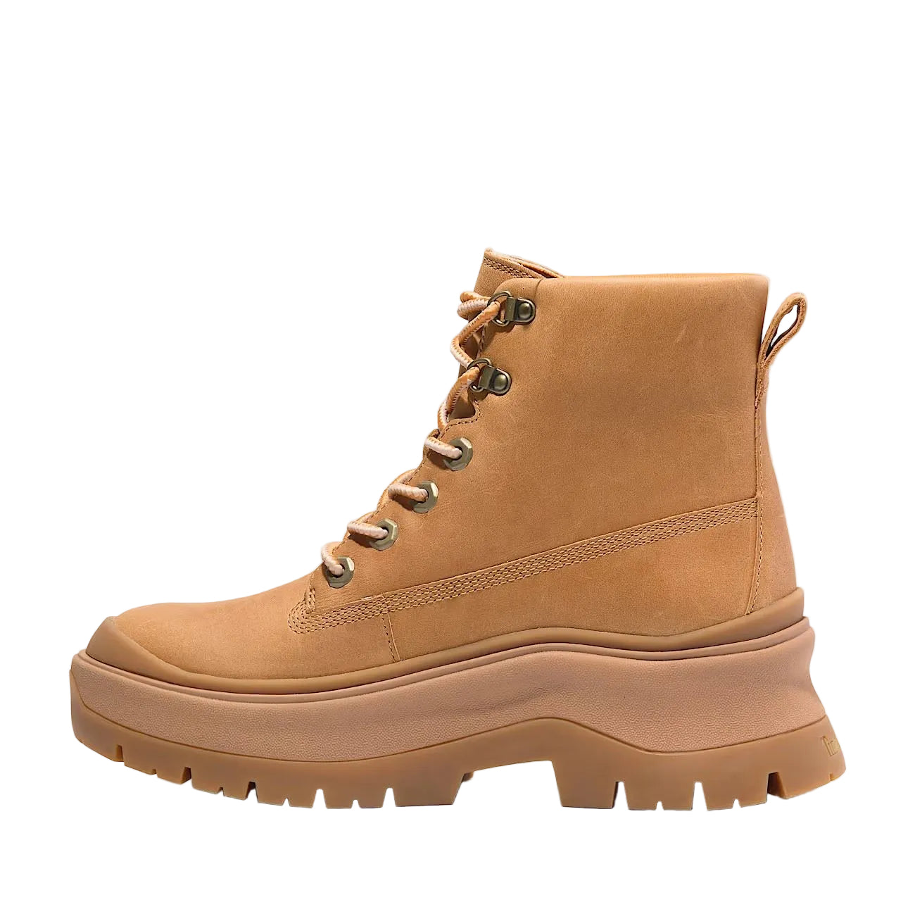 Timberland Roxie Lane Mid Lace Leder Damen Gelbe Stiefel