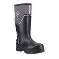 Muck Boots Grit S5 Herren Gummistiefel in Schwarz/Grau