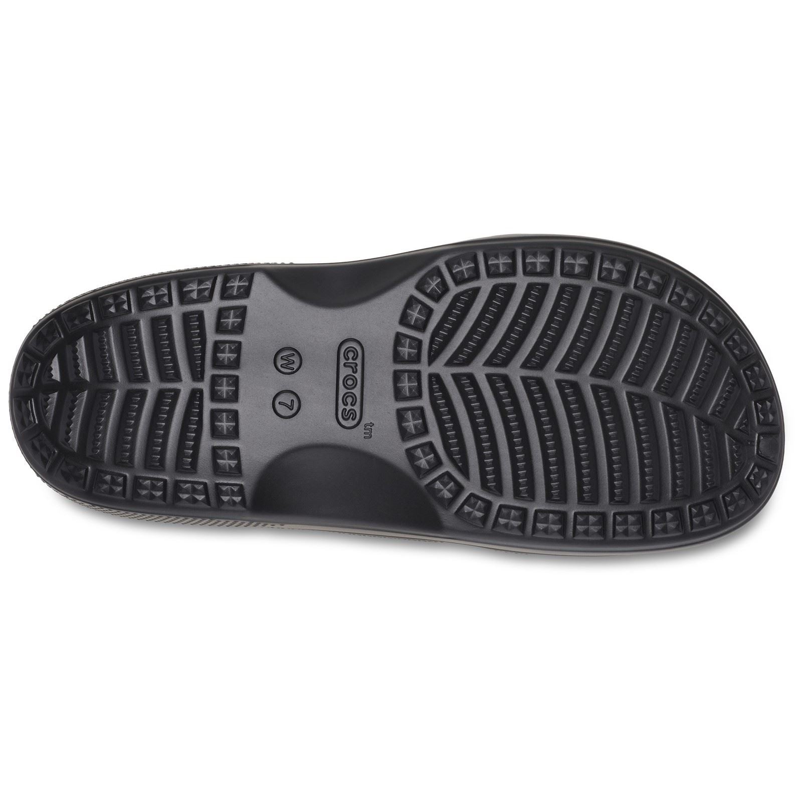 Crocs Saturday Eva Damen Schwarze Pantoletten