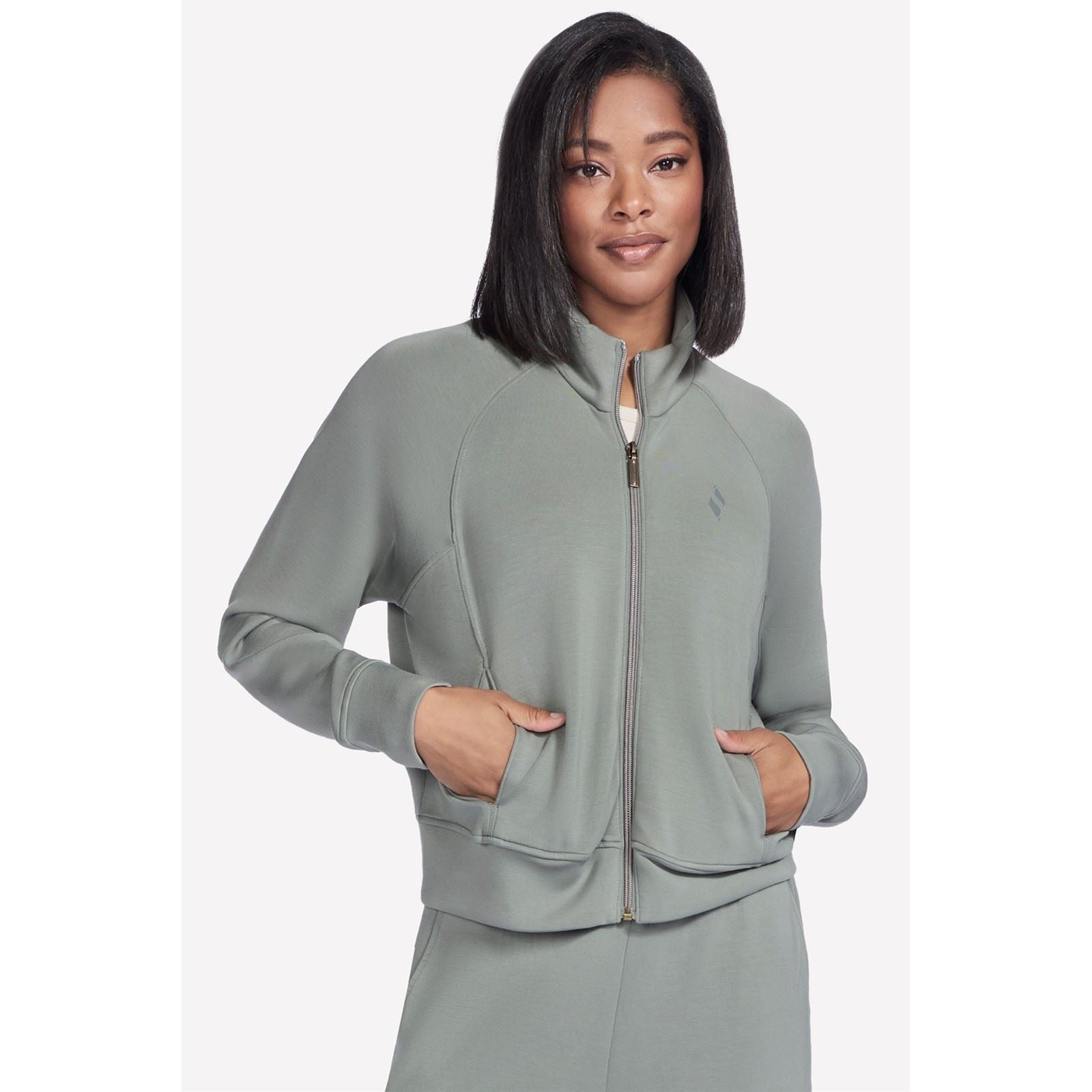 Skechers Skechluxe Elevate Damen-Taupe-Jacke