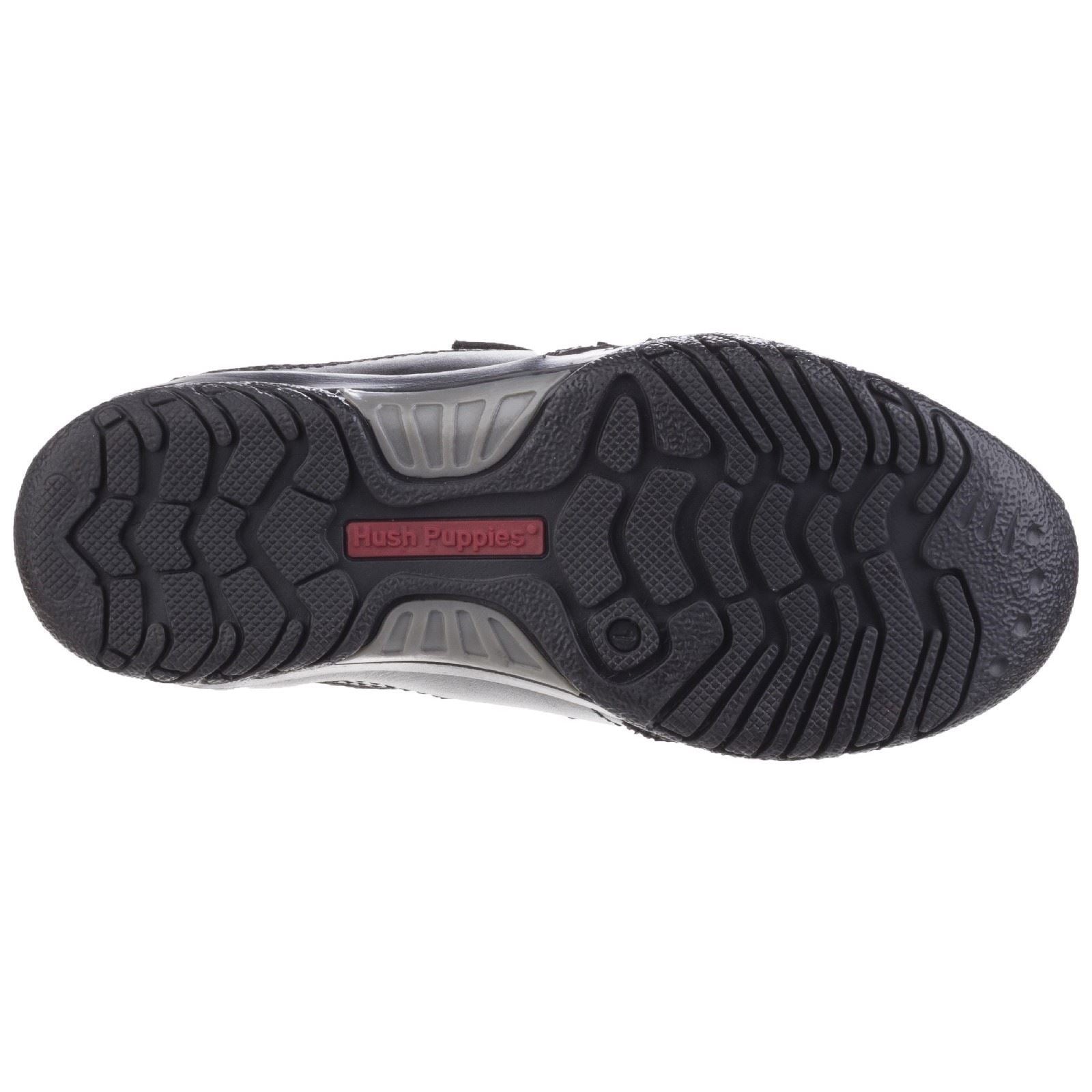 Hush Puppies Jezza Senior Lederslipper In Schwarz Für Jungen