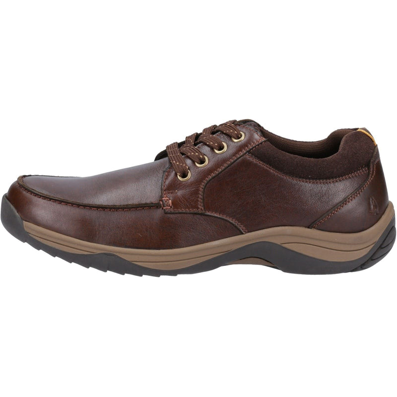 Hush Puppies Derek Herren Kaffeebraune Lederschnürschuhe