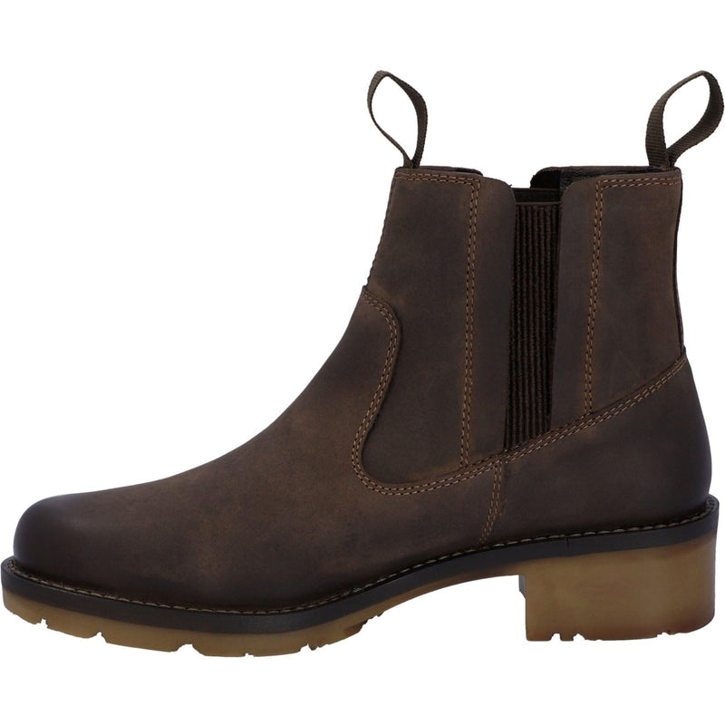 Hunter Iona Damenstiefel Aus Braunem Leder