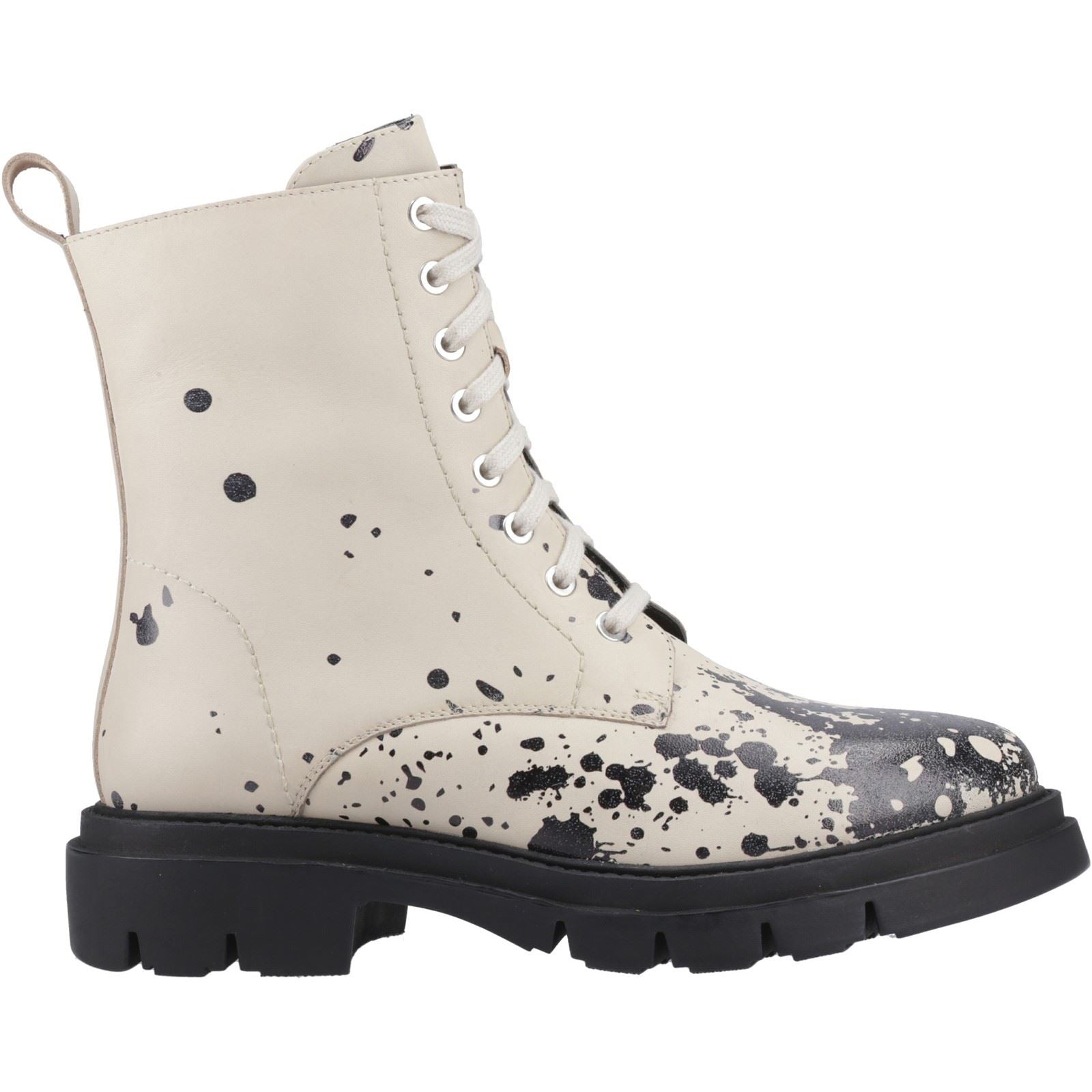 Hush Puppies Rhea Lace Damen Stiefel aus Leder in Beige
