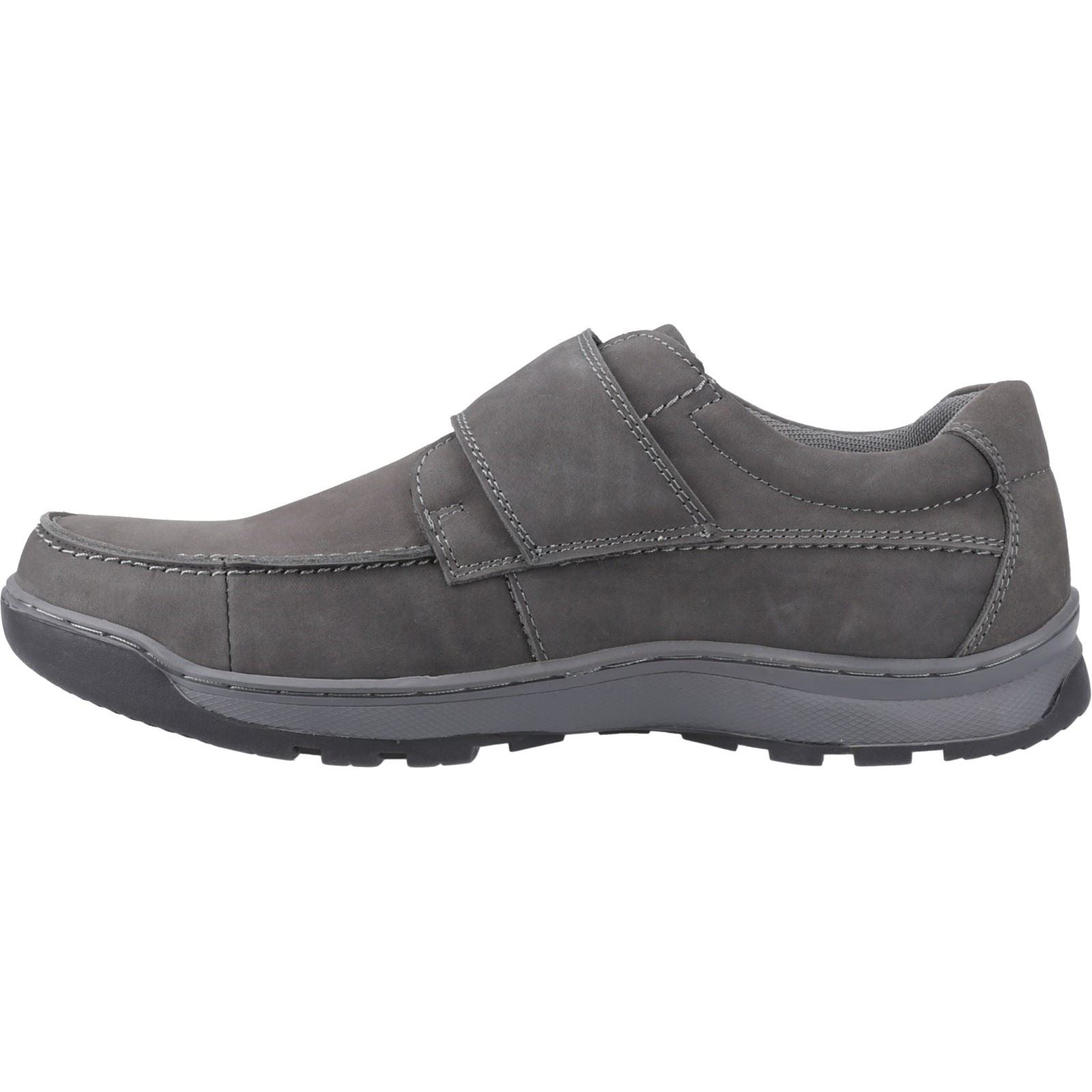 Hush Puppies Casper Herren Mokassins Aus Grauem Nubukleder