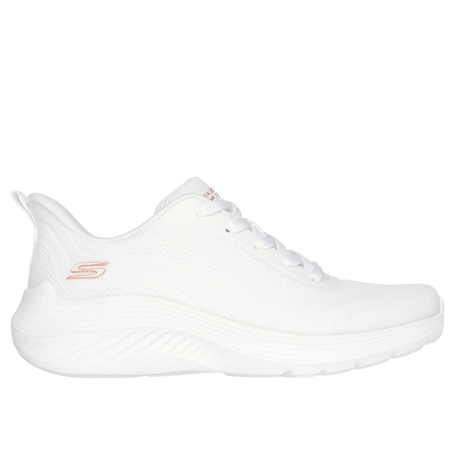Skechers Bobs Squad Waves Still Wading Textiler Damen-Sneaker In Weiß