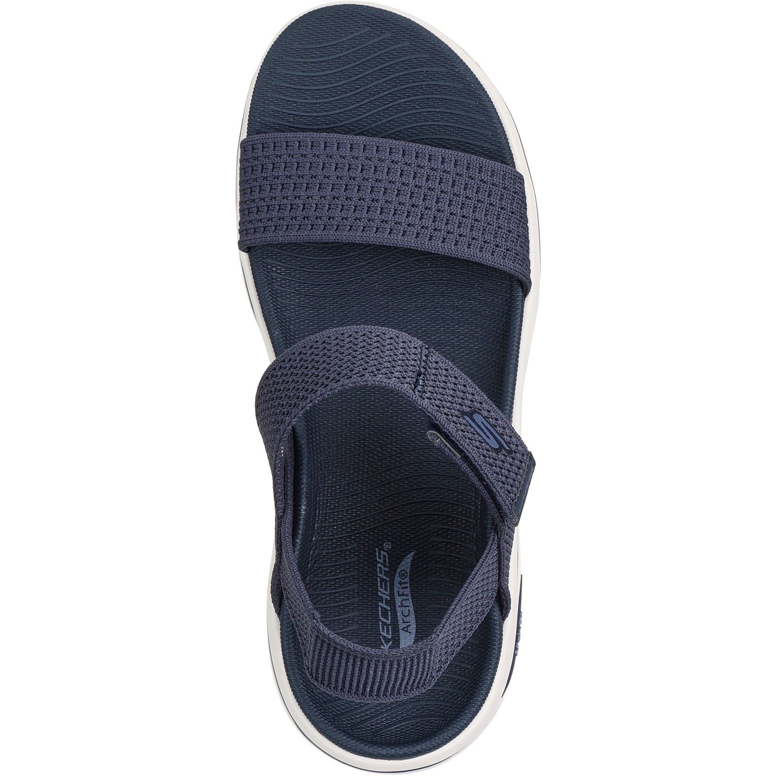 Skechers Go Walk Arch Fit 2.0 Damen Textil Sandalen In Marineblau