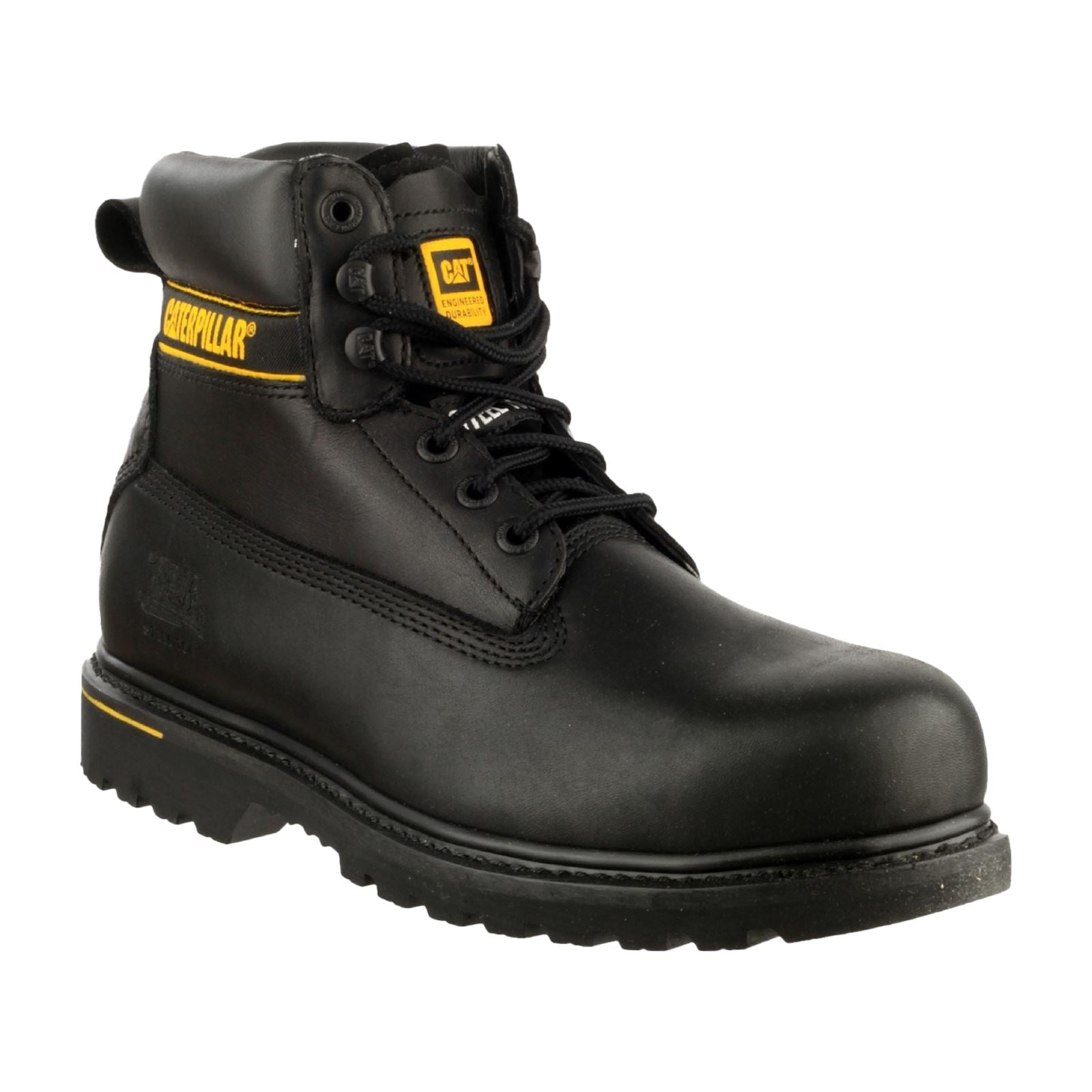 Caterpillar CatHolton S3 Leder Schwarz Sicherheitsschuhe
