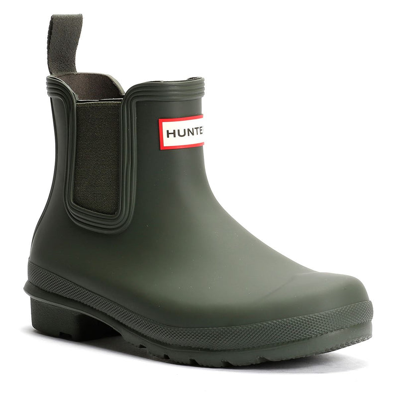 Hunter Original Chelsea Gummi Damen Grüne Gummistiefel