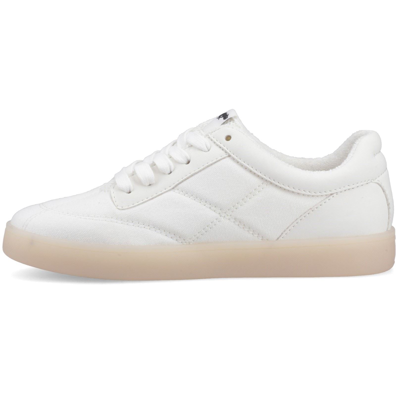 Rocket Dog Kitty Canvas PU Baumwollfrauen Sneakers In Weiß