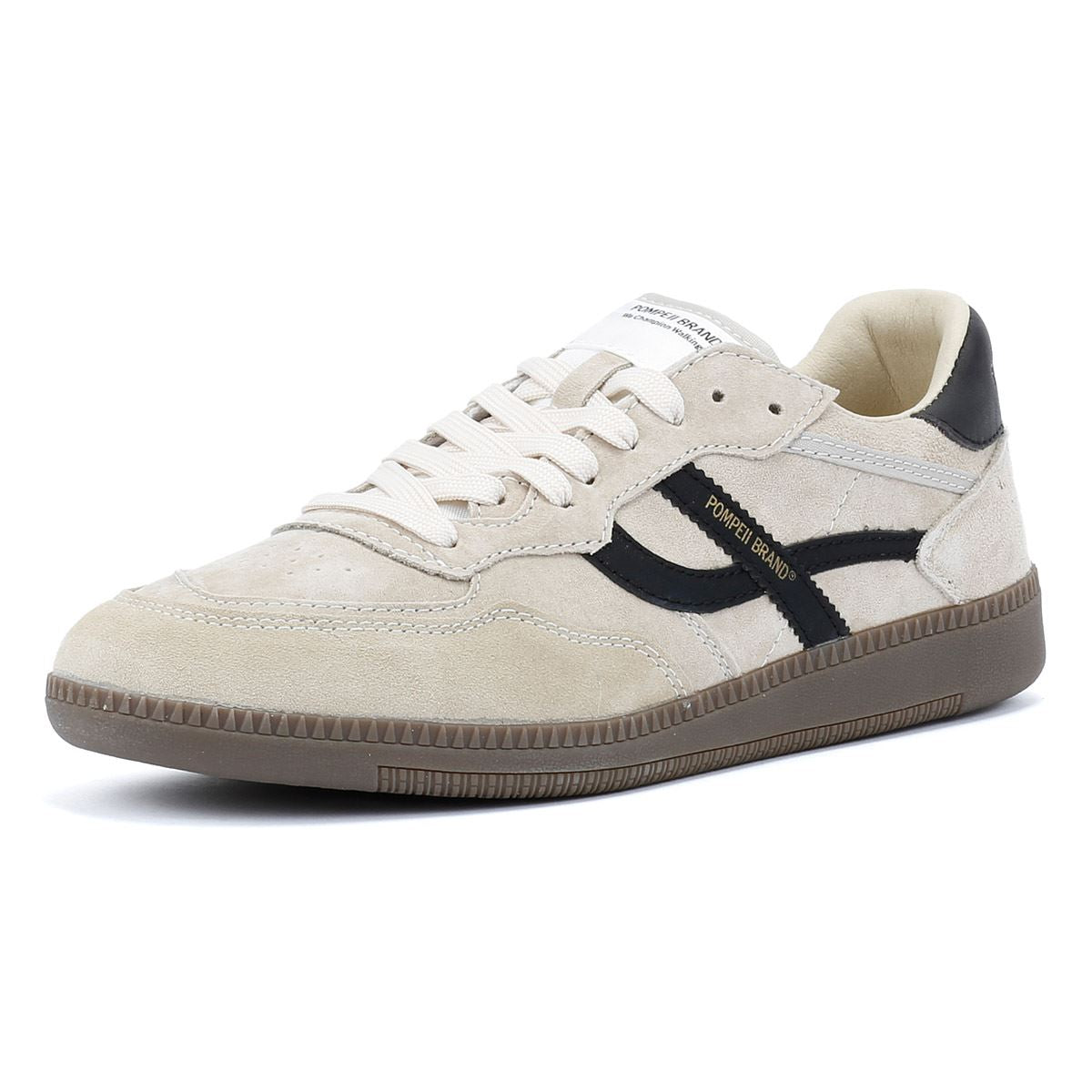 Pompeii Elan Sala Herren Sneaker Aus Weißem Wildleder