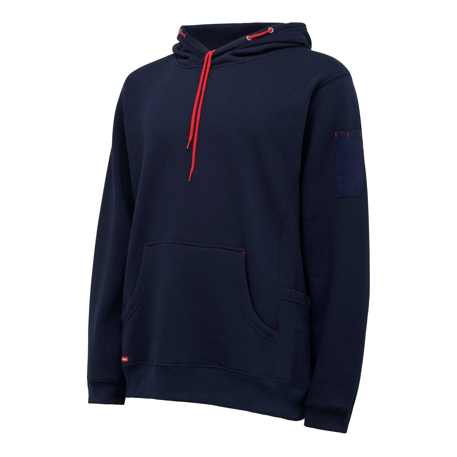 Hard Yakka Brushed Fleece Polyester Herren Blau Kapuzenpullover