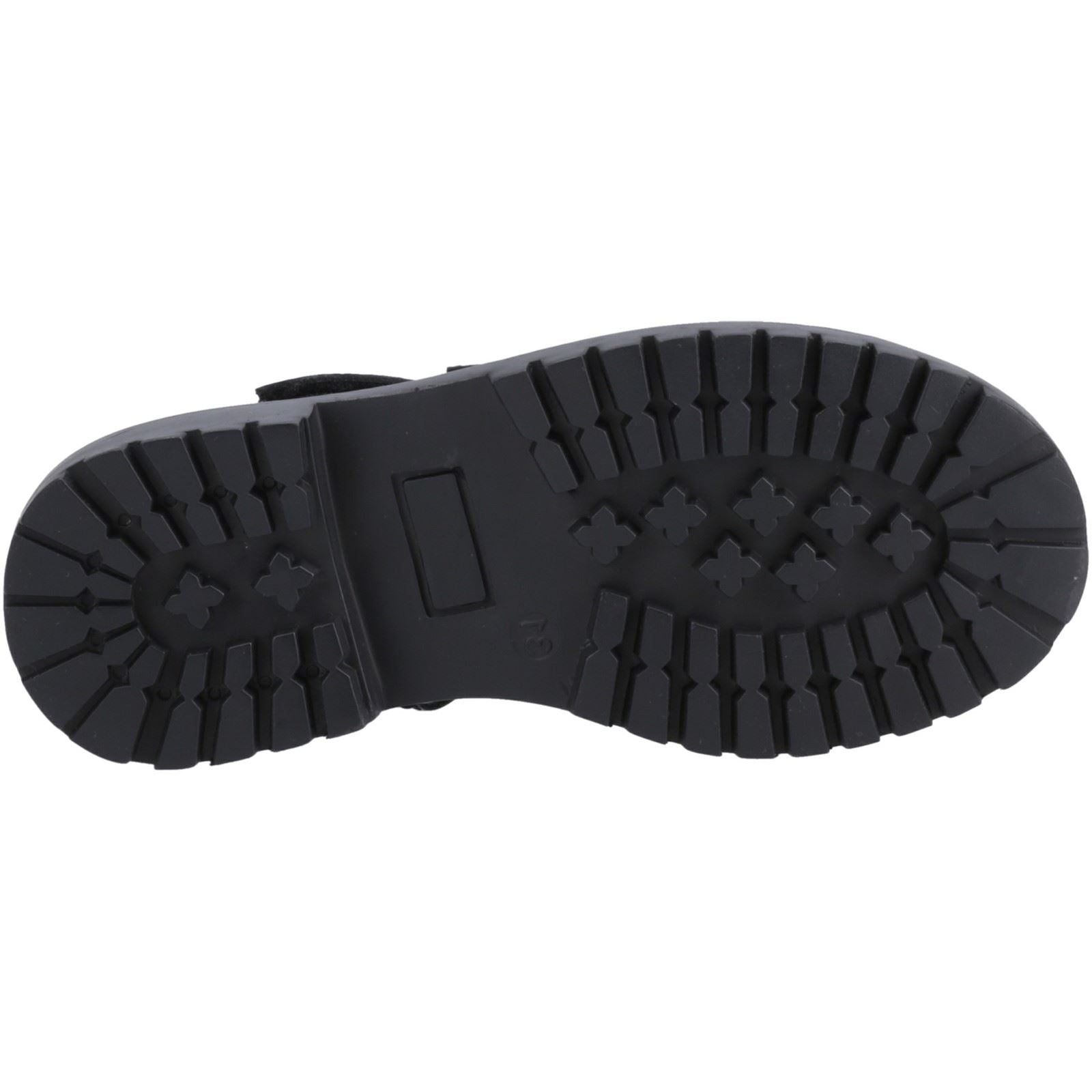 Hush Puppies Astrid Bow Mädchenschuhe Aus Schwarzem Leder