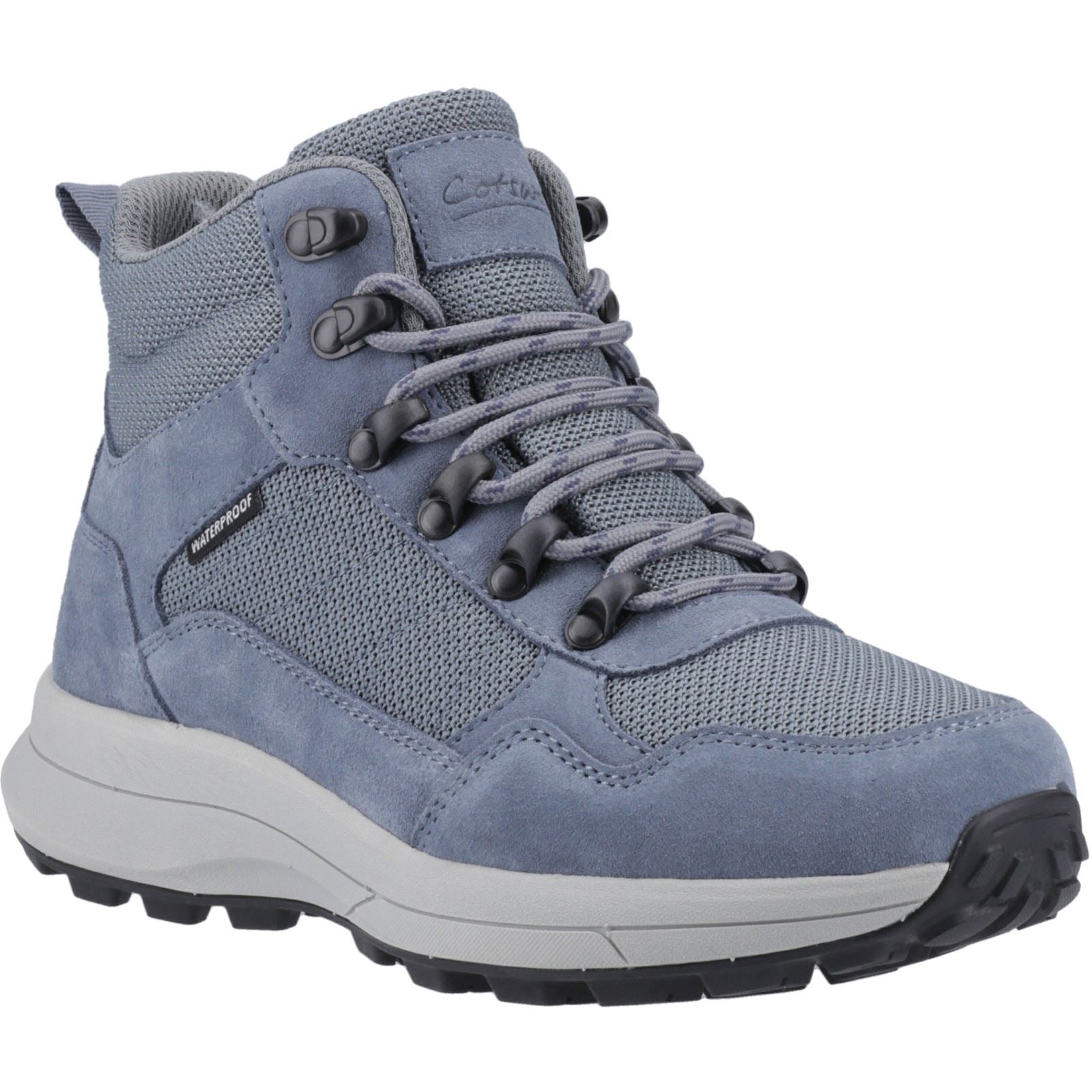 Cotswold Oddington Wildleder Mesh Damen Wanderschuhe in Blau