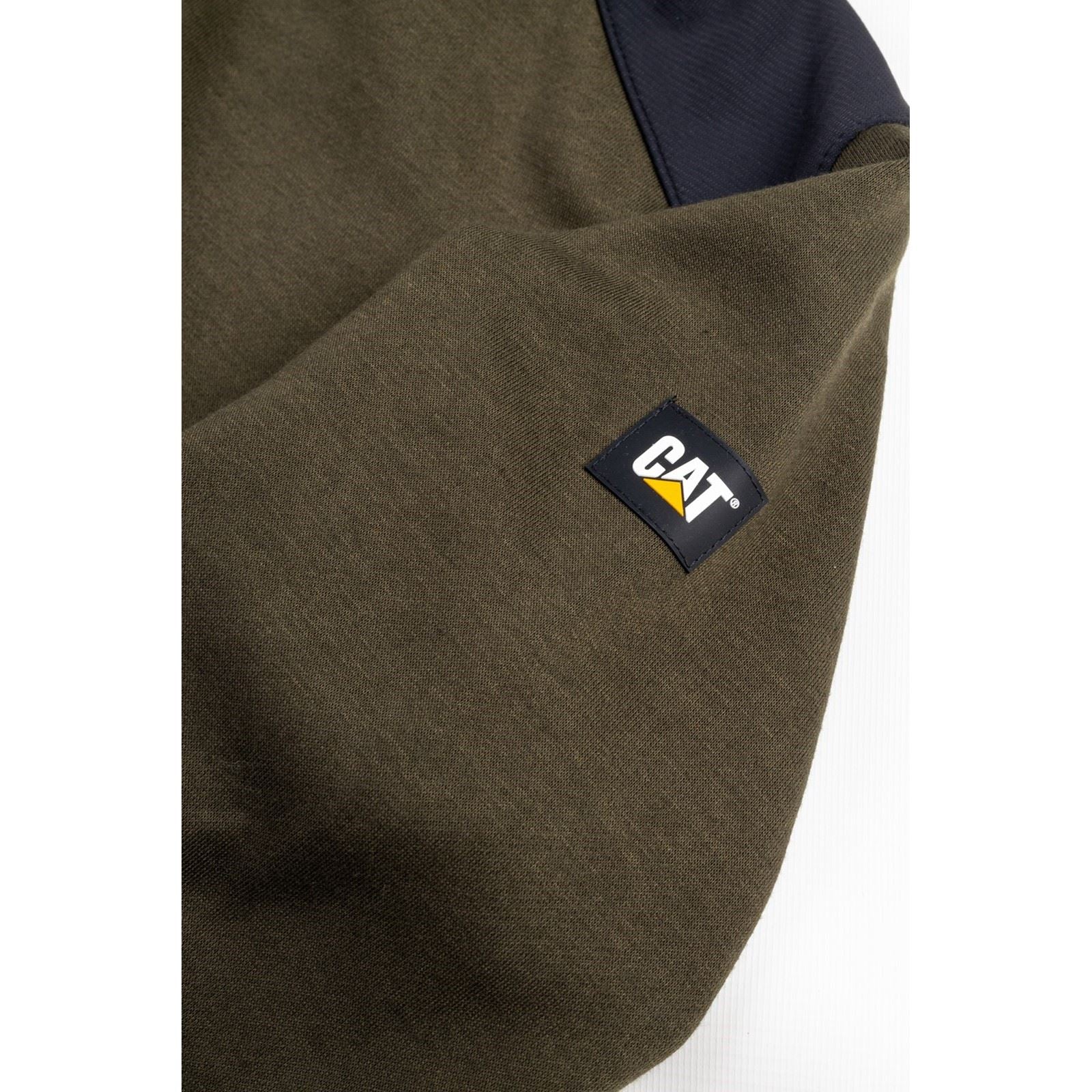 Caterpillar Essentials Polyester Herren Grün Kapuzenpullover