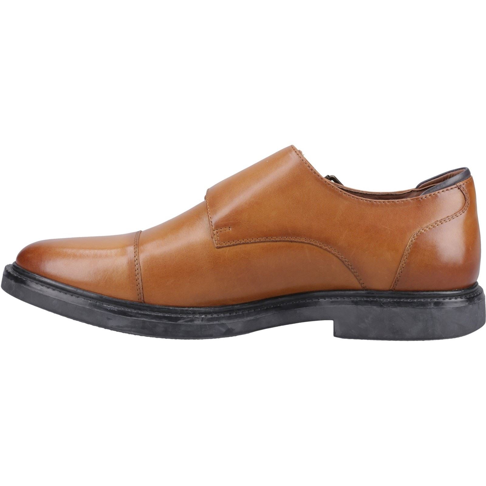 Hush Puppies Kane Lederschuhe Für Herren In Tan Mit Doppeltem Monk Riemen