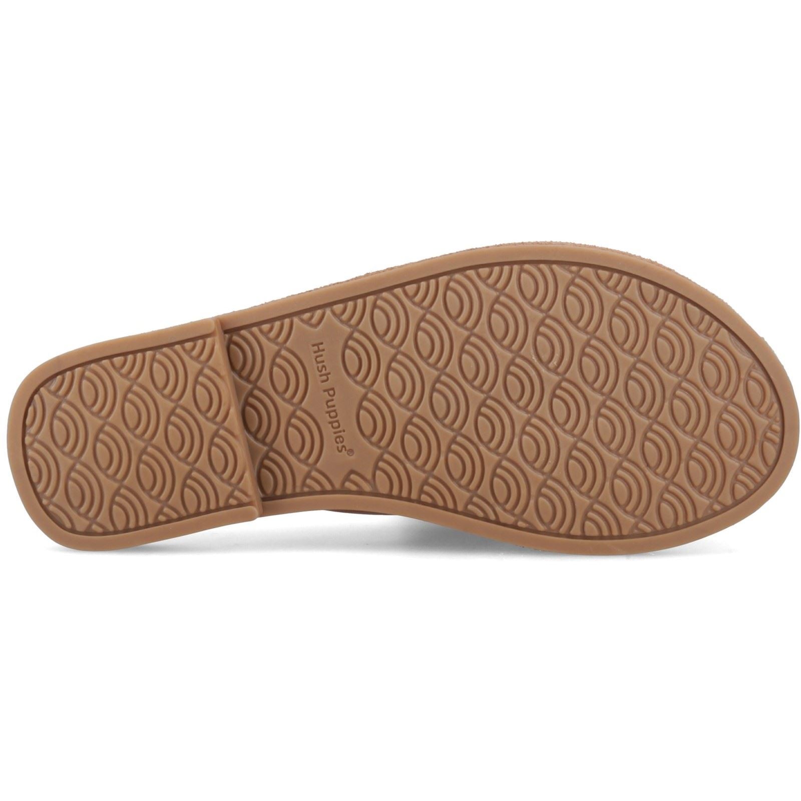 Hush Puppies Amy Wide Fit Leder Damen Tan Sandalen