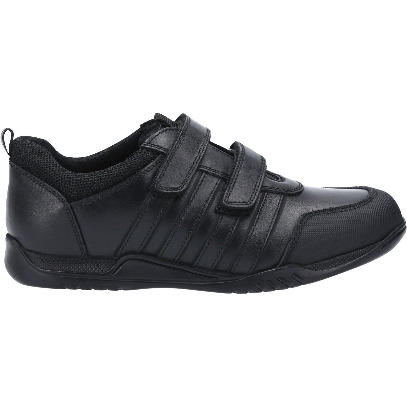 Hush Puppies Josh Senior Lederslipper In Schwarz Für Jungen