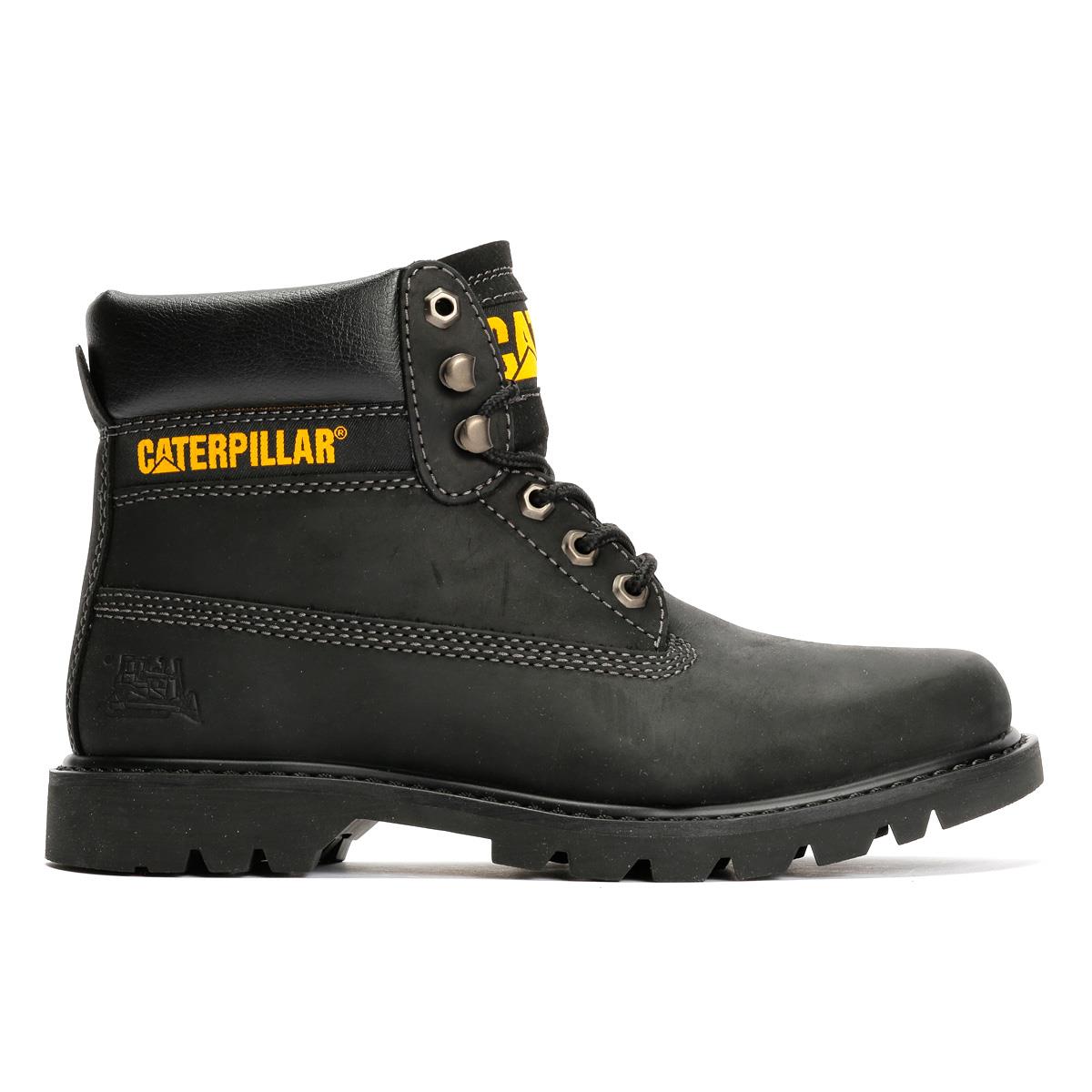 Caterpillar Colorado 2.0 Tractor Leder Herren Schwarze Stiefel