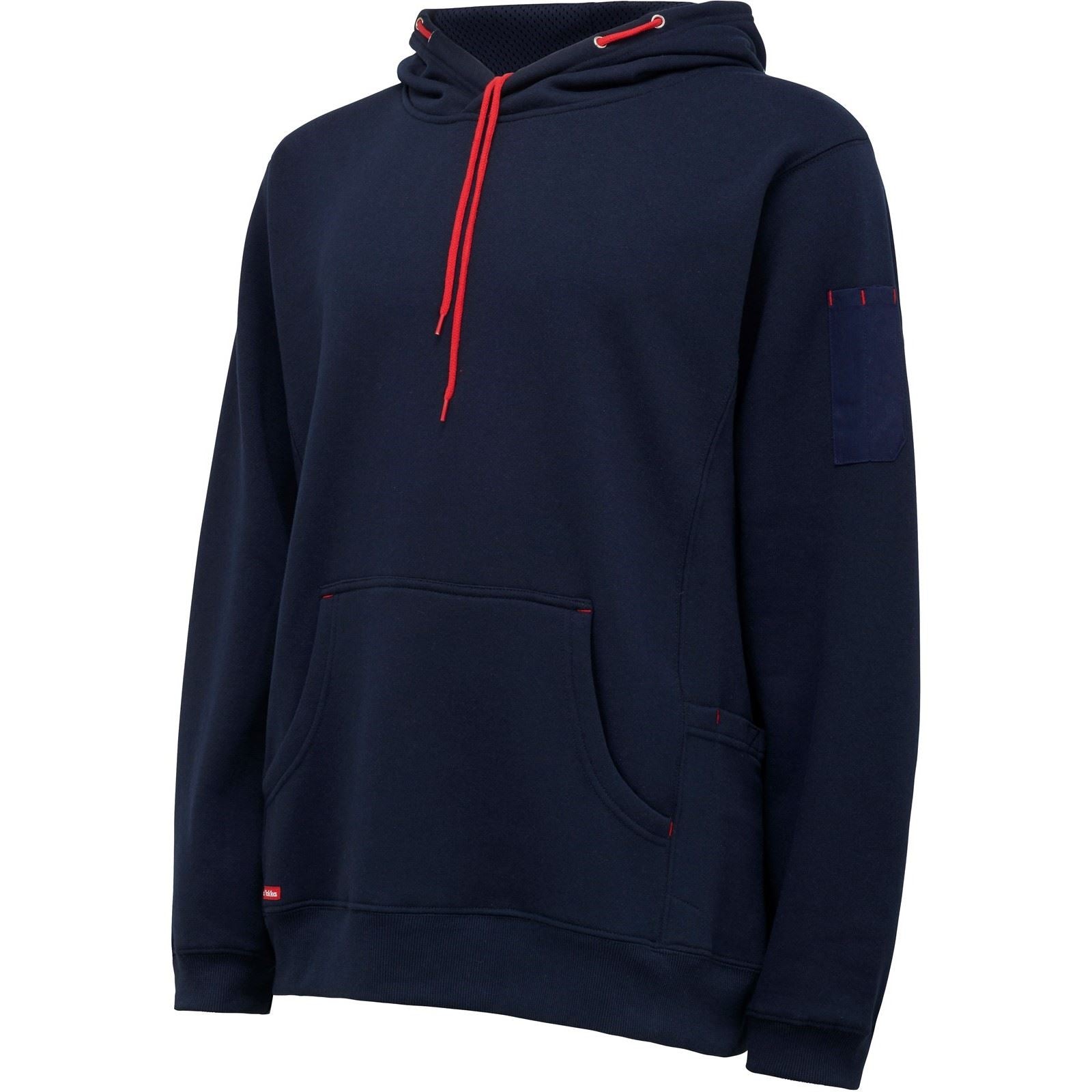 Hard Yakka Brushed Fleece Polyester Herren Blau Kapuzenpullover