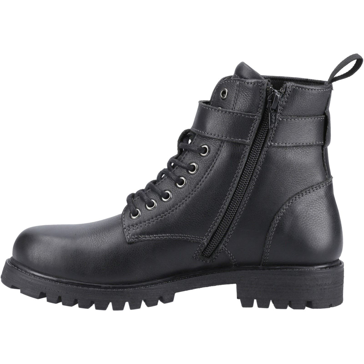 Hush Puppies Wanda Damen Schwarze Farbe Lederstiefel